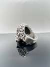 Gothic Death Skull Ring - Sterling Silver Skull Ring