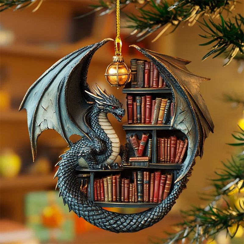 🐉Dragon Book Christmas Ornament
