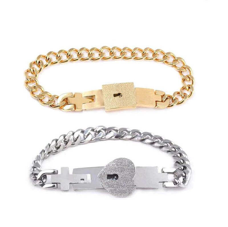 💖Valentine's Day Sale - 50%🎁Lock & Key Bracelet for Boyfriend, Girlfriend, Lover