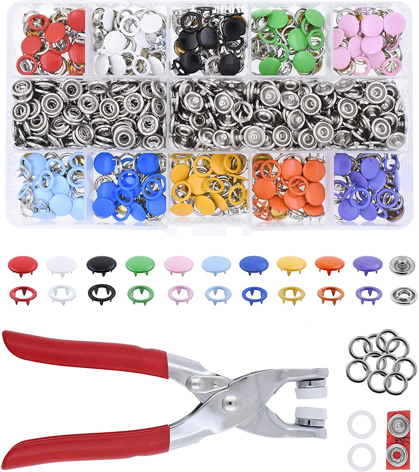 Summer Hot Sale 48% OFF - Metal Snaps Buttons With Fastener Pliers Press Tool Kit (BUY 2 FREE SHIPPING NOW)