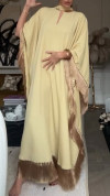 Women's V-neck Splicing Tassel Temperament Dress