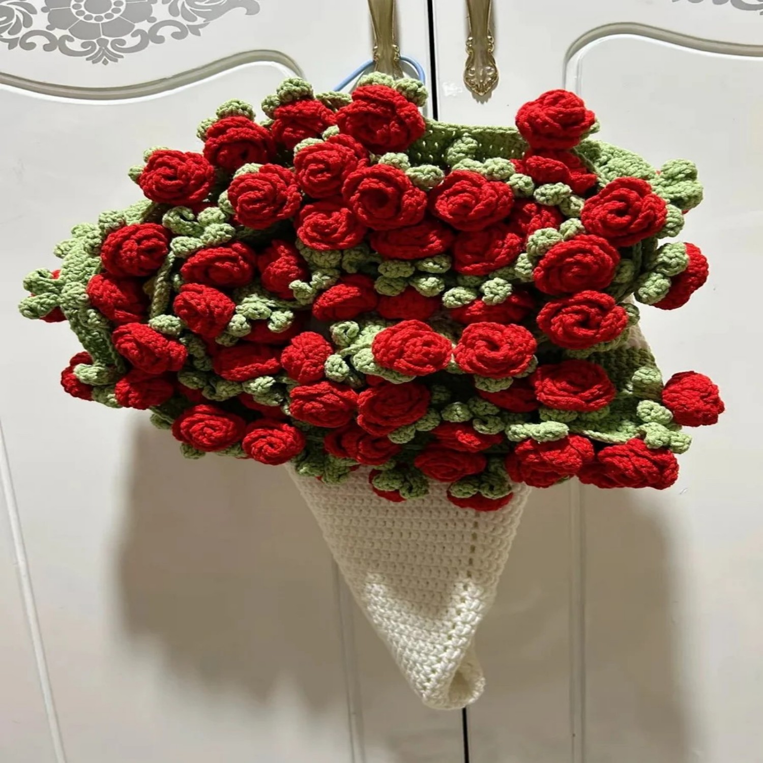 💥LAST DAY SALE 50% OFF💥Hand-Knitted Rose Blanket DIY Kit⚡️Buy 2 Free Shipping
