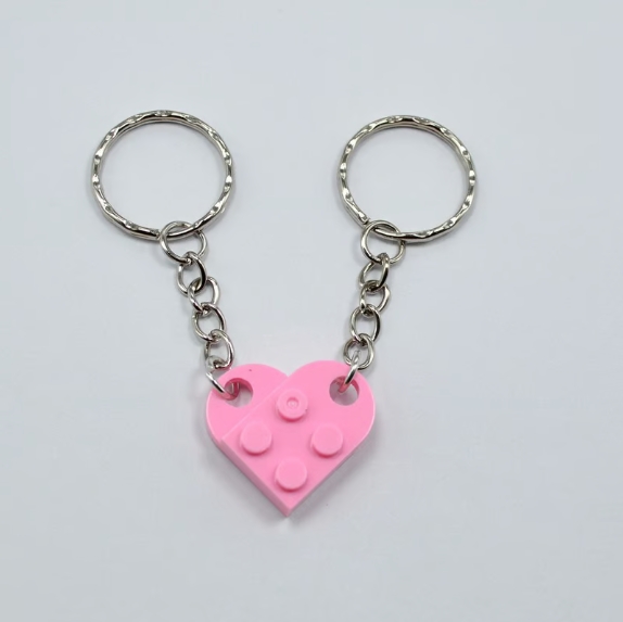 🔥💖Brick Heart Keychain Set