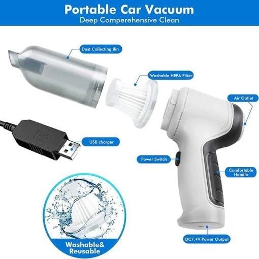🔥Last Day Promotion 50% OFF - Wireless Handheld Car Vacuum Cleaner