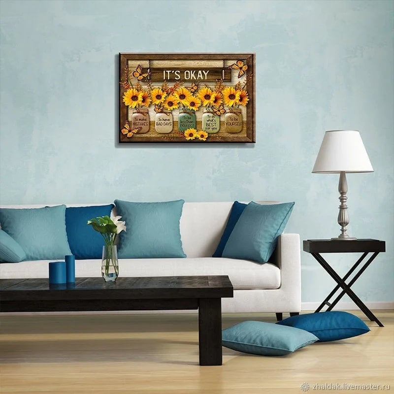 🔥Last day 70% OFF -🦋''Every Day Is A New Beginning''🌻Butterfly Sunflowers Wall Art