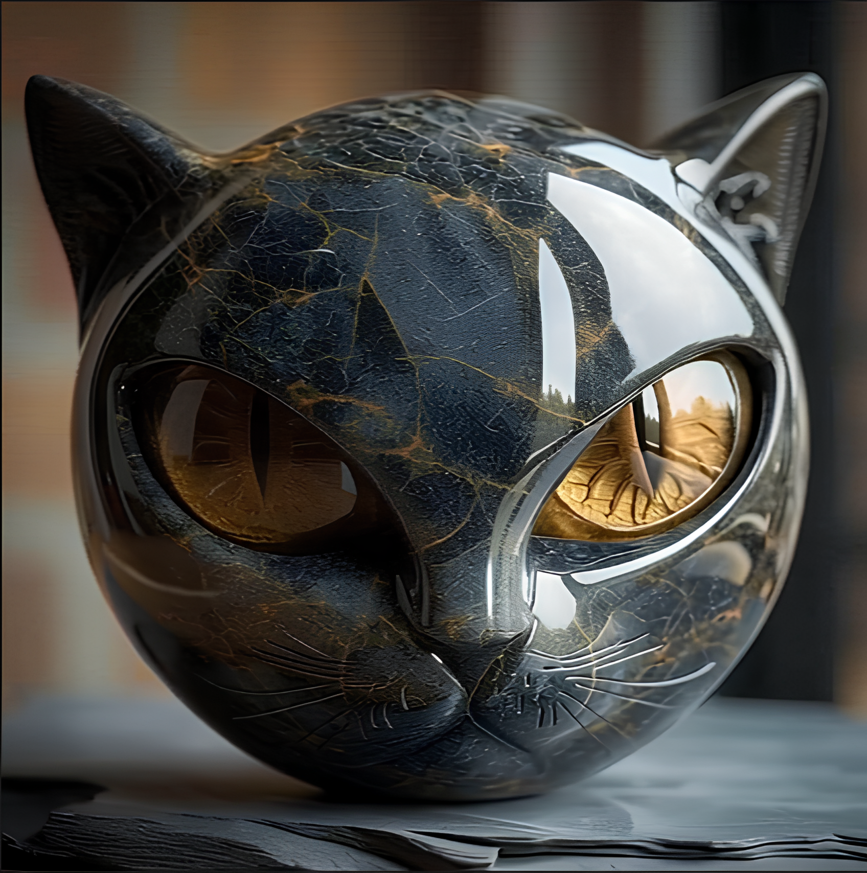 🎁TikTok Last Day Sale - 70% OFF🔥ILuxury Black Cat Stone Sculpture – Elegant Home Décor & Gift-Ready Art Piece