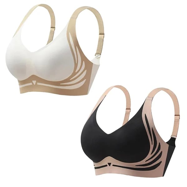 🎁Last Day 50% Off - Super gather bra | Wireless Push-up Bra👍No more sagging breasts