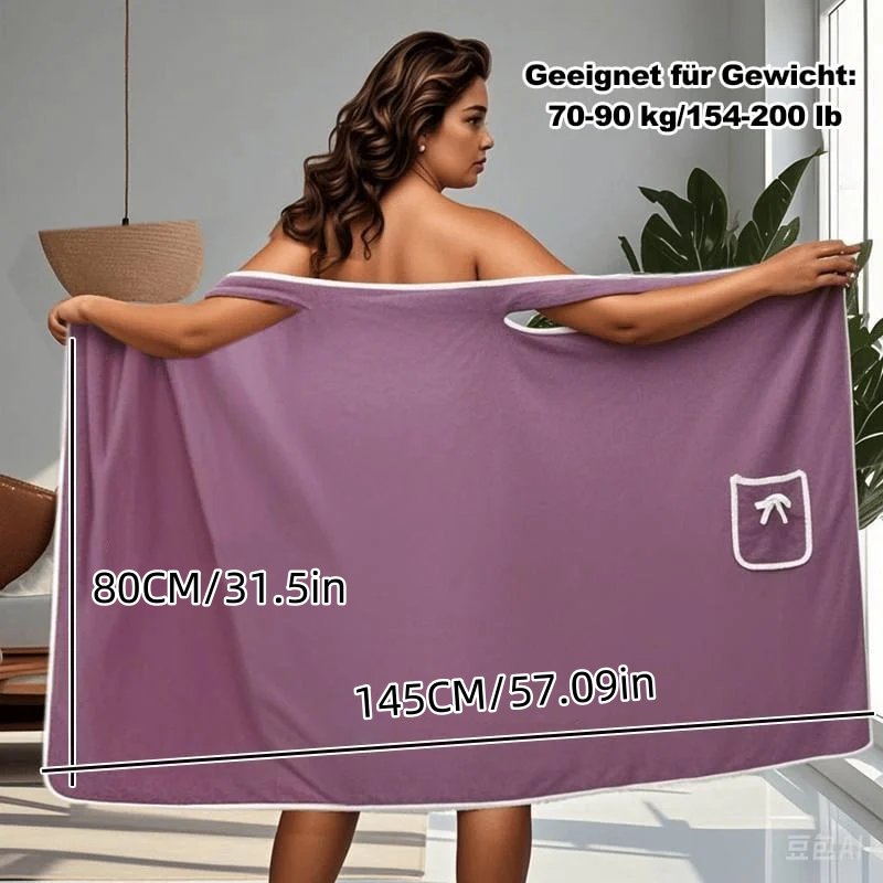 🔥Letzter Tag 49% Rabatt 🎁 Tragbarer Duschrock für Damen in Übergröße