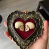 💗Valentine's Day Sale 69% OFF True love is forever - framed miniature realistic human skulls - Til death do us part