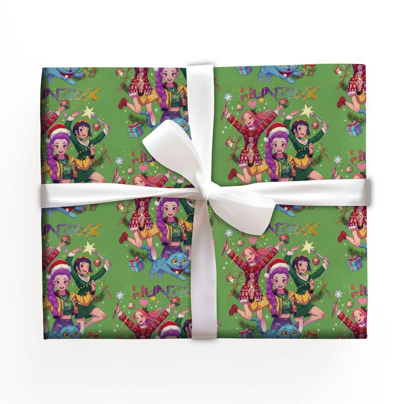 🔥Last Day 50% OFF -🎄KPOP Demon Hunters  Christmas Wrapping Paper