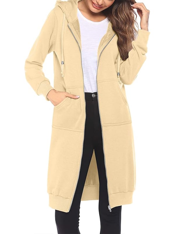 📢Letzter Tag: 49% Rabatt🔥Lässiger Fleece-Kapuzenpullover mit Reißverschluss für Damen