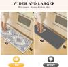 Pauwer Anti Fatigue Floor Mats - Cushioned Memory Foam 2 Piece Kitchen Rug Set, Non Slip Laundry & Sink Area Runner, Waterproof Comfort Standing Mat