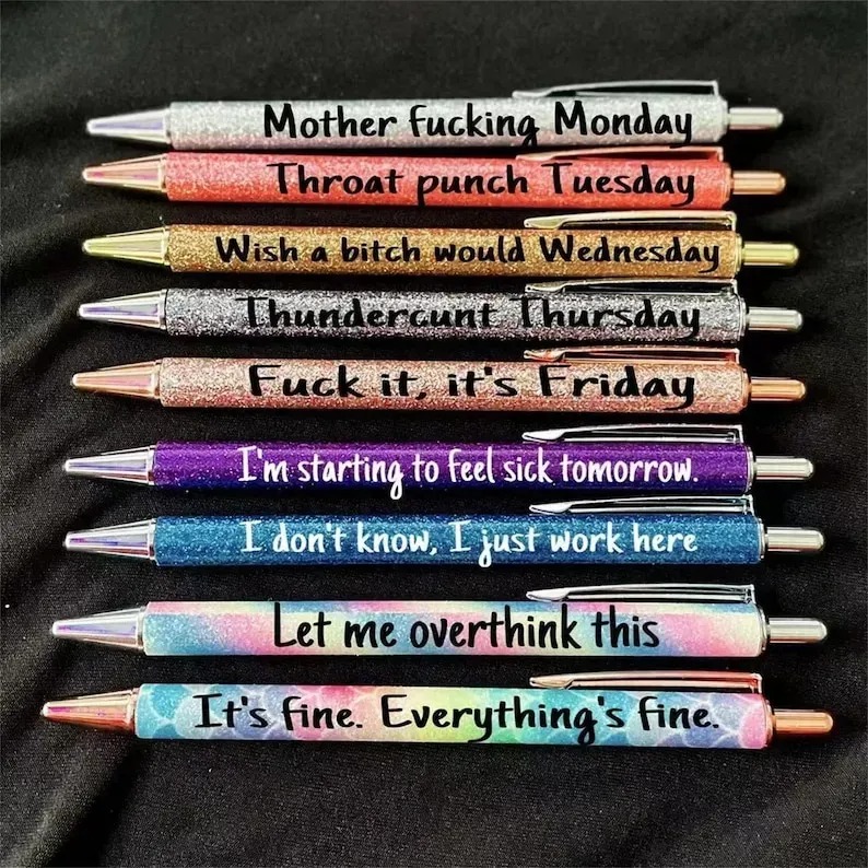 Motivational Badass Pen Set(5pcs)