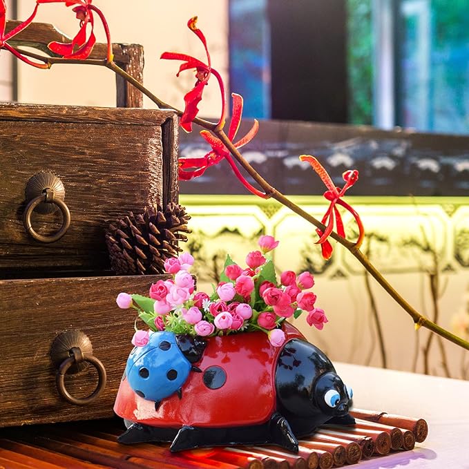 🎁2024 New Year Hot Sale - Cute Ladybug flower pot