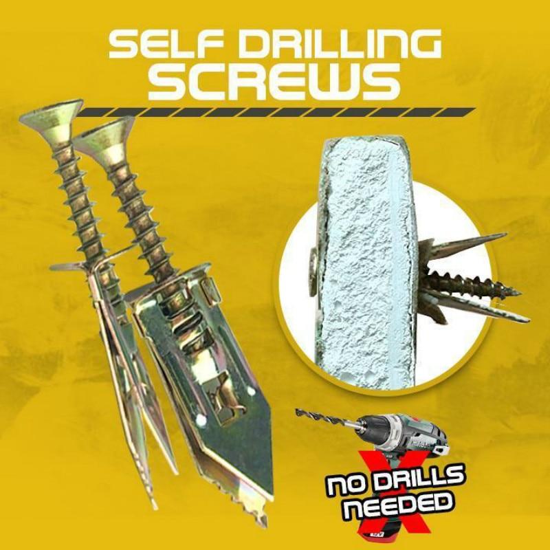 (🔥Last Day Promotion - 50% OFF) Self Drilling Drywall Expansion Anchor Screw