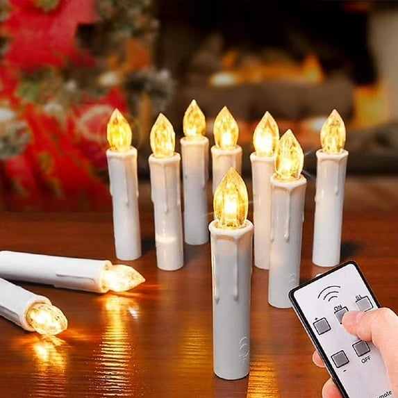 🔥Last Day Promotion 70% OFF🔥Clip-On LED Taper Candles with Remote Contro