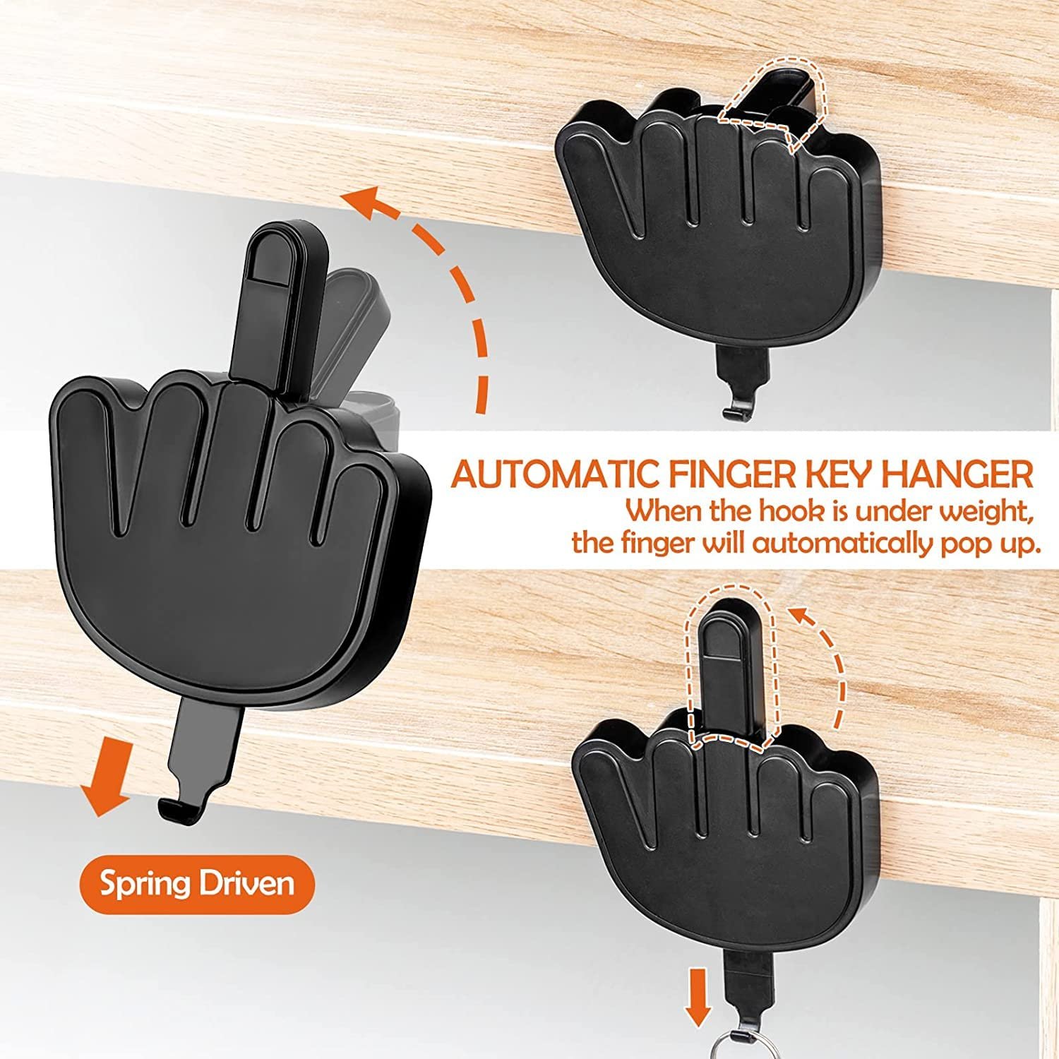 🎁TikTok Spring Last Day Promotion 48% OFF-🎁-Middle Finger Key Hanger