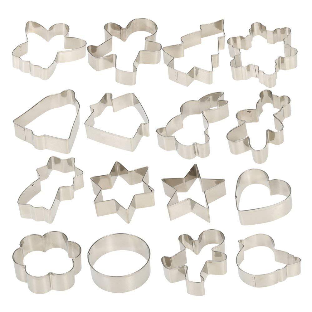 (🎅EARLY XMAS SALE - 50% OFF) 16 Pcs / Set Multifunctional Christmas Cookie Cutters