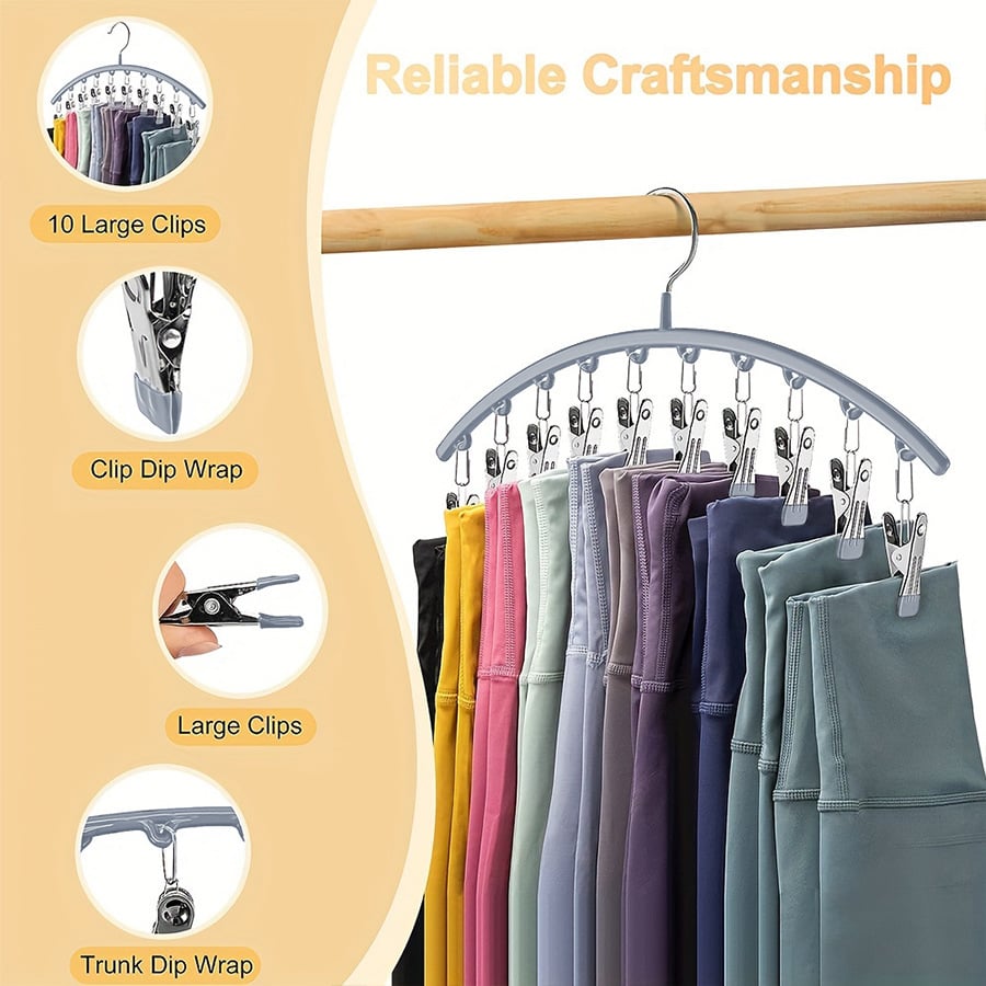 🎁TikTok Spring Last Day Promotion 48% OFF-🎁-🐾Curved Design Hanger with 10 Clips