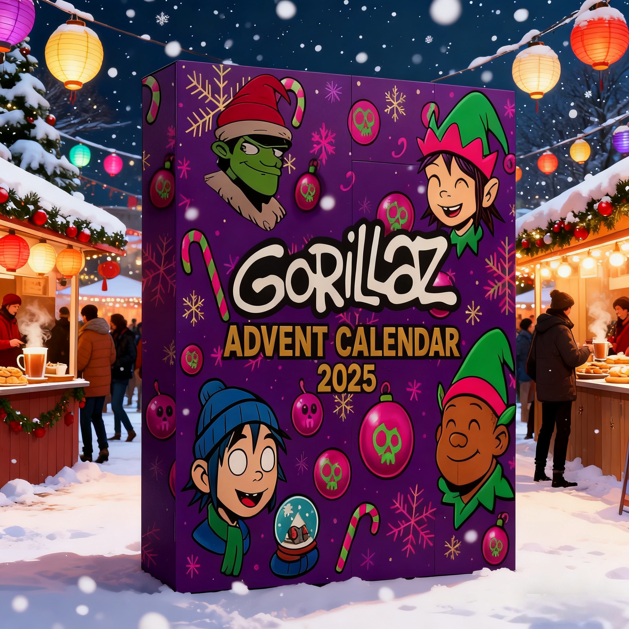 🔥Last Day 50% OFF -🎄Gorillaz Advent Calendar 2025
