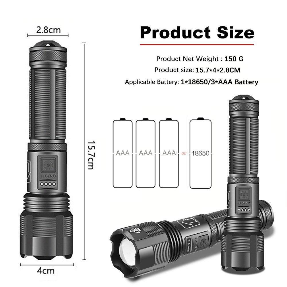 Waterproof Laser Military Torch Super Bright and Zoom(BUY 2 FREE SHIPPING NOW)