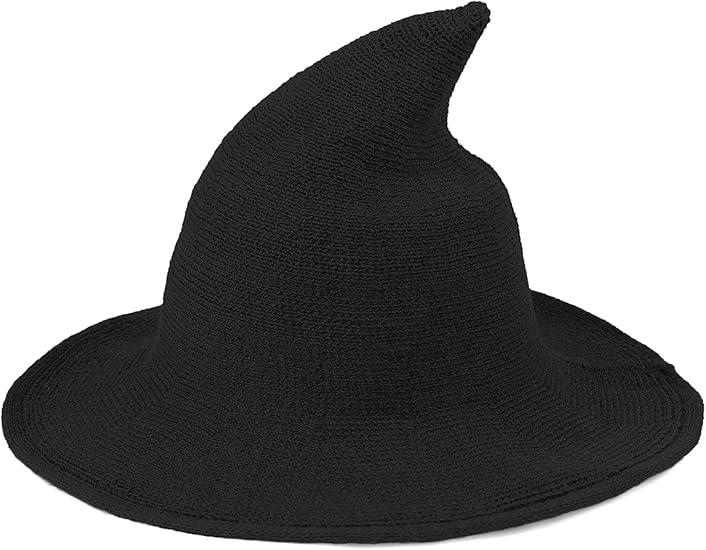 🎁Last Day Sale - 70% OFF👻Women Gothic Knitting Black Wizard Hat