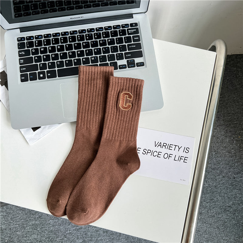 Women's socks autumn and winter cotton deodorant sports women's stockings