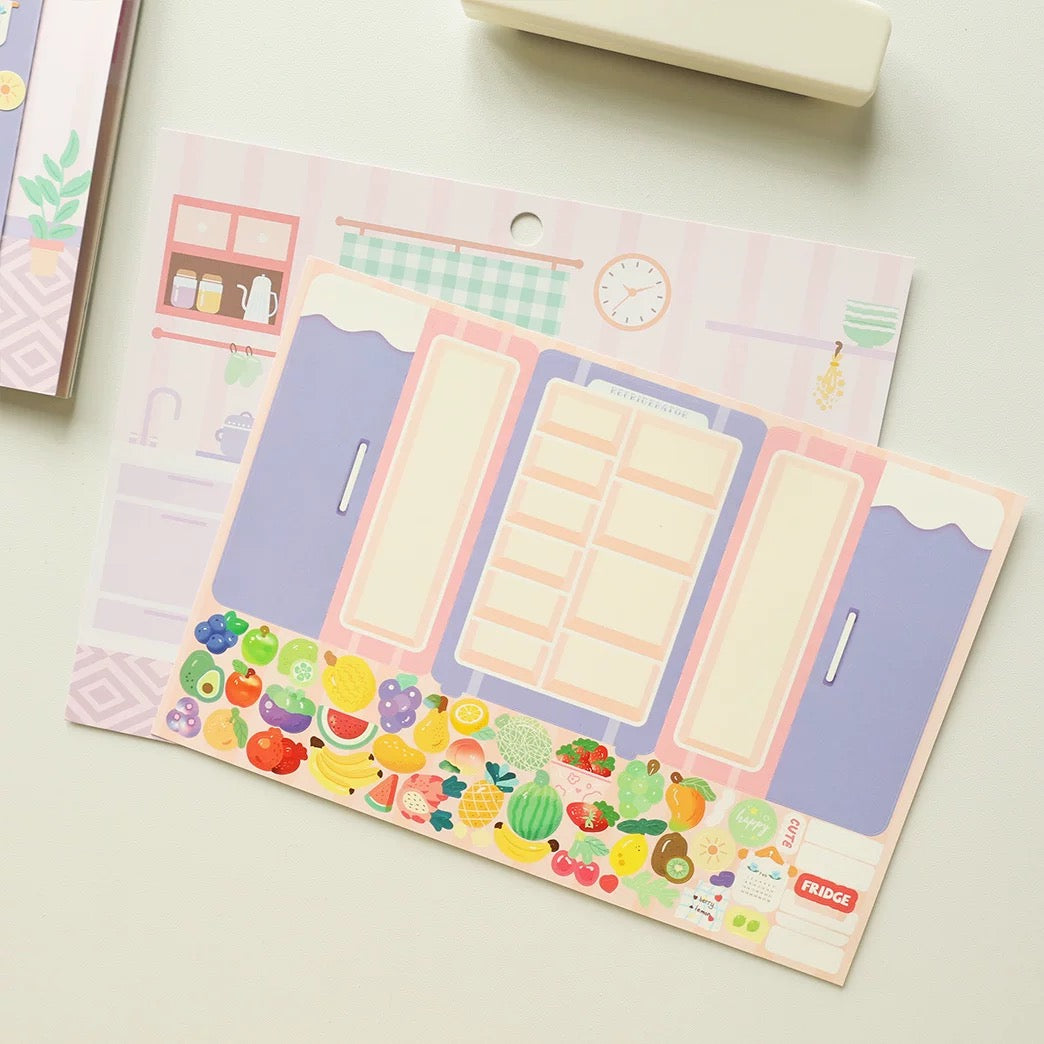 Refrigerator Organization Sticker Playset