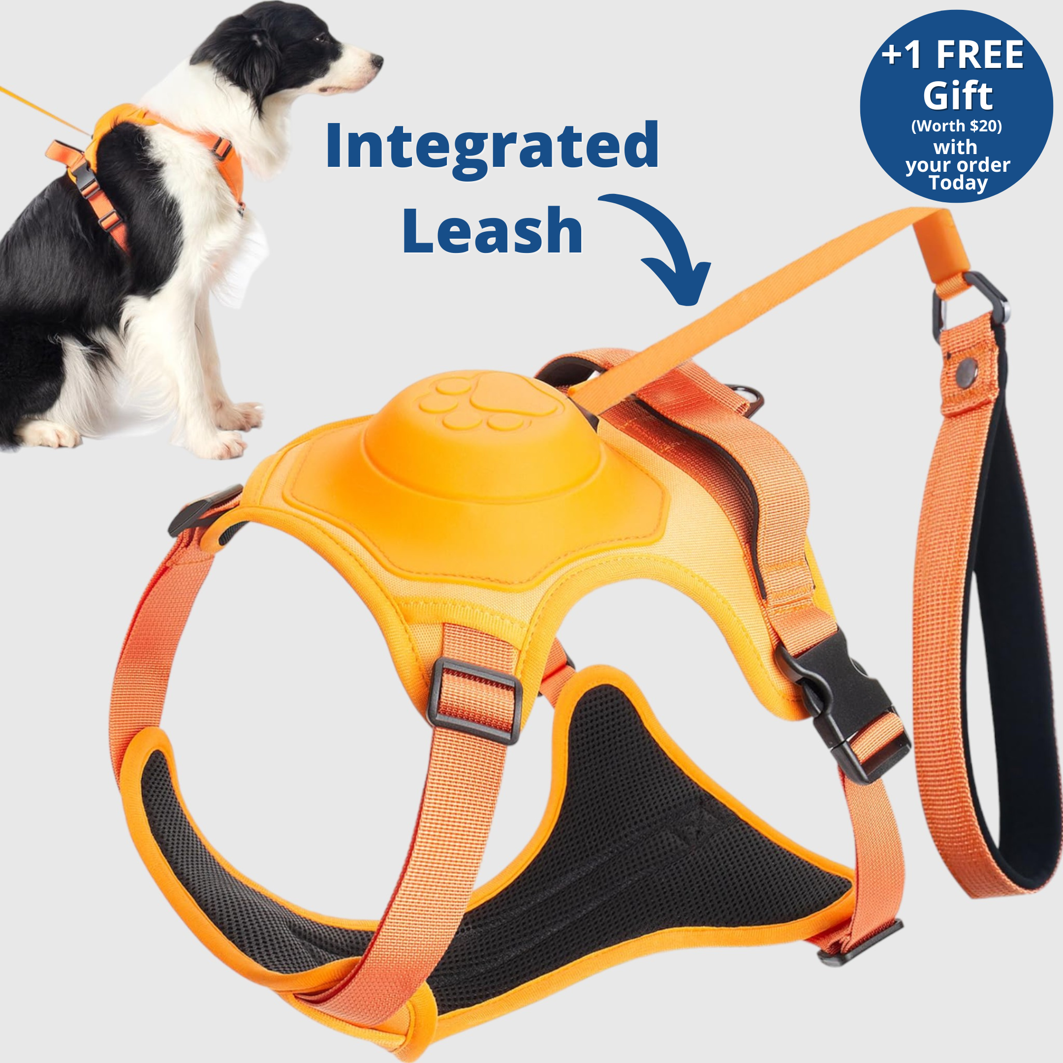 Poochbark™ 3 in 1 Dog Harness with Built-In Leash <strong>(Free Shipping)</strong>