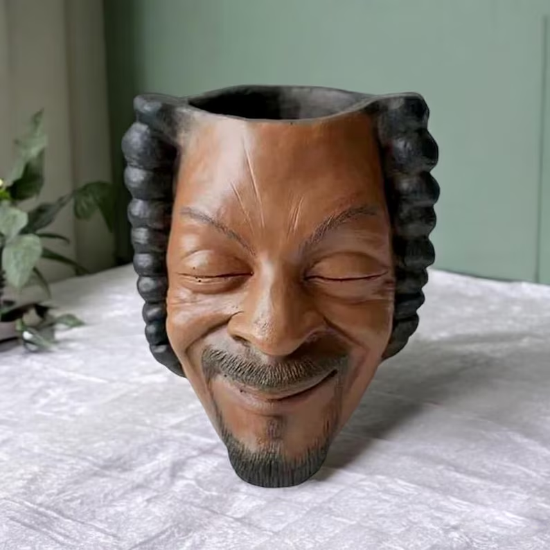 Funny Celebrity-Inspired Plant Pot