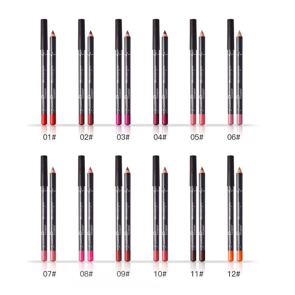 (🔥Last Day Promotion - 48% OFF) 12 Colors Lip Liner Pencil Waterproof Non-marking🔥👍Buy 2 Free Shipping