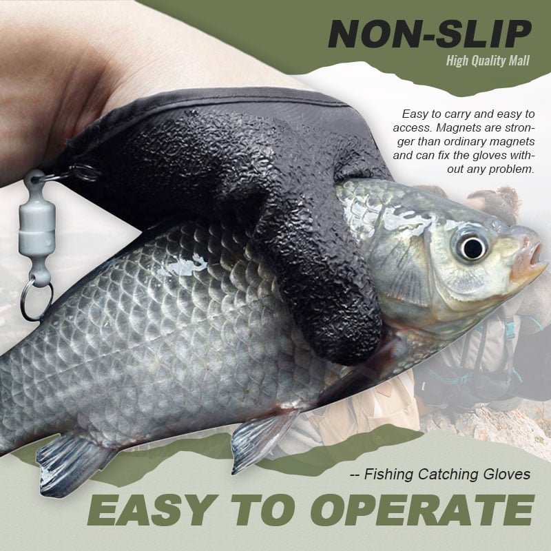 💥20% OFF 2 Pairs💥- Fishing Catching Gloves Non-slip Fisherman Protect Hand🐟