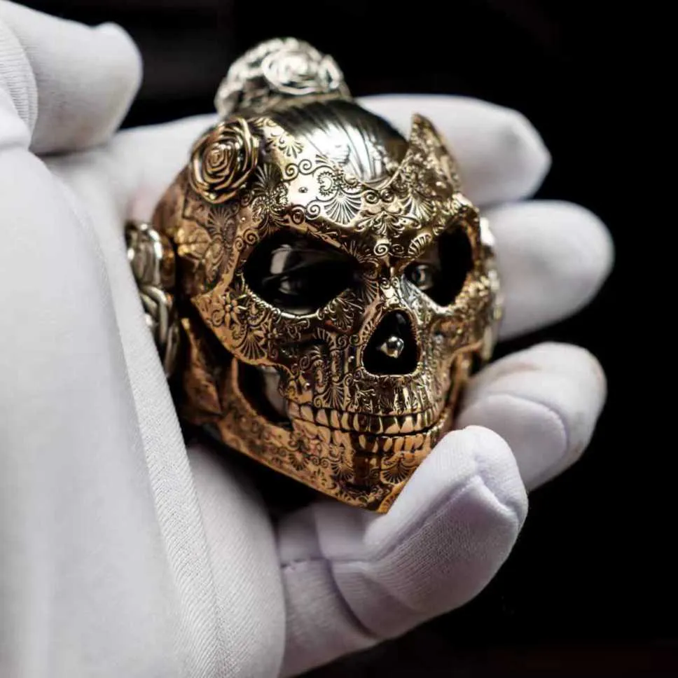 🎁TikTok Last Day Sale - 70% OFF✨Handmade Metal Mechanical Skull Magnetic Decoration