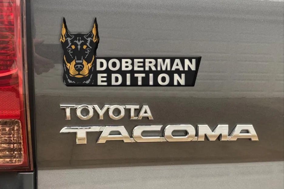 Laser-Cut Dog Car Emblem