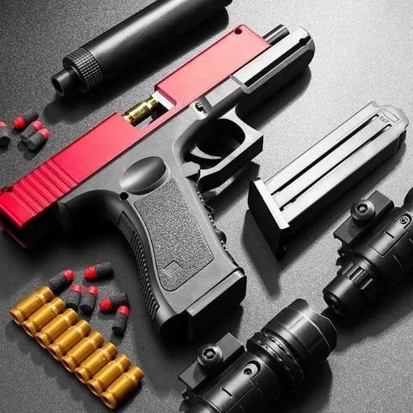 (🔥Last Day Promo - 70% OFF🔥) G17 Shell Ejection Soft Bullet Toy Gun, Buy 2 Get Free Shipping