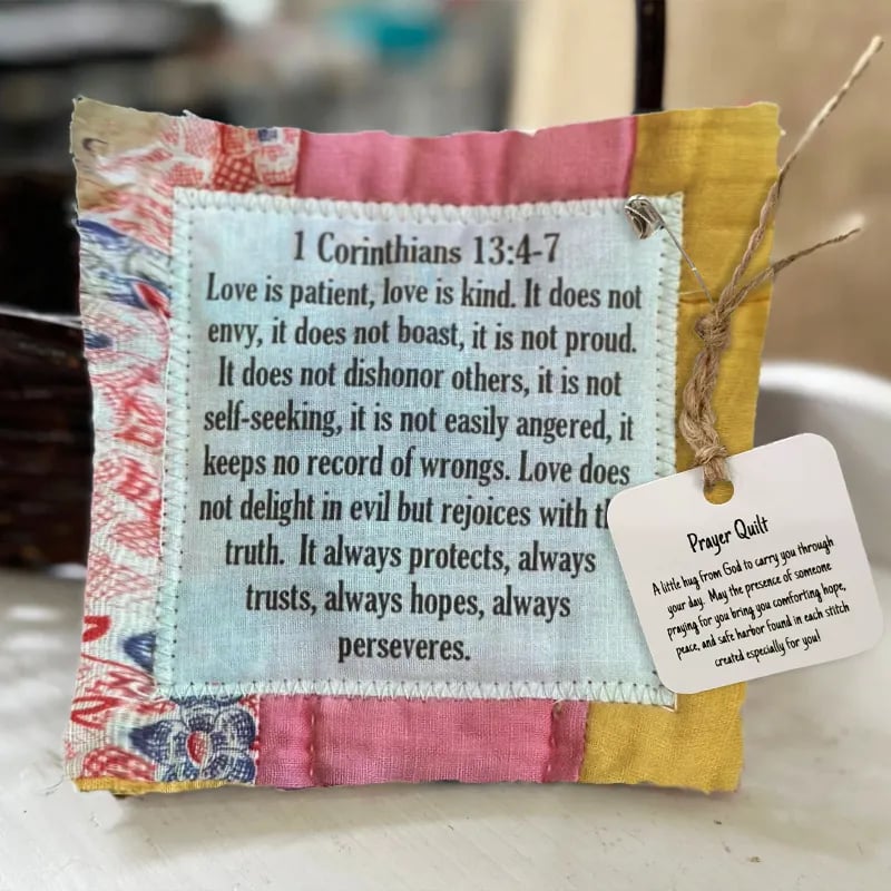 🙏❤️ Mini Scripture Quilts With Cross Inside