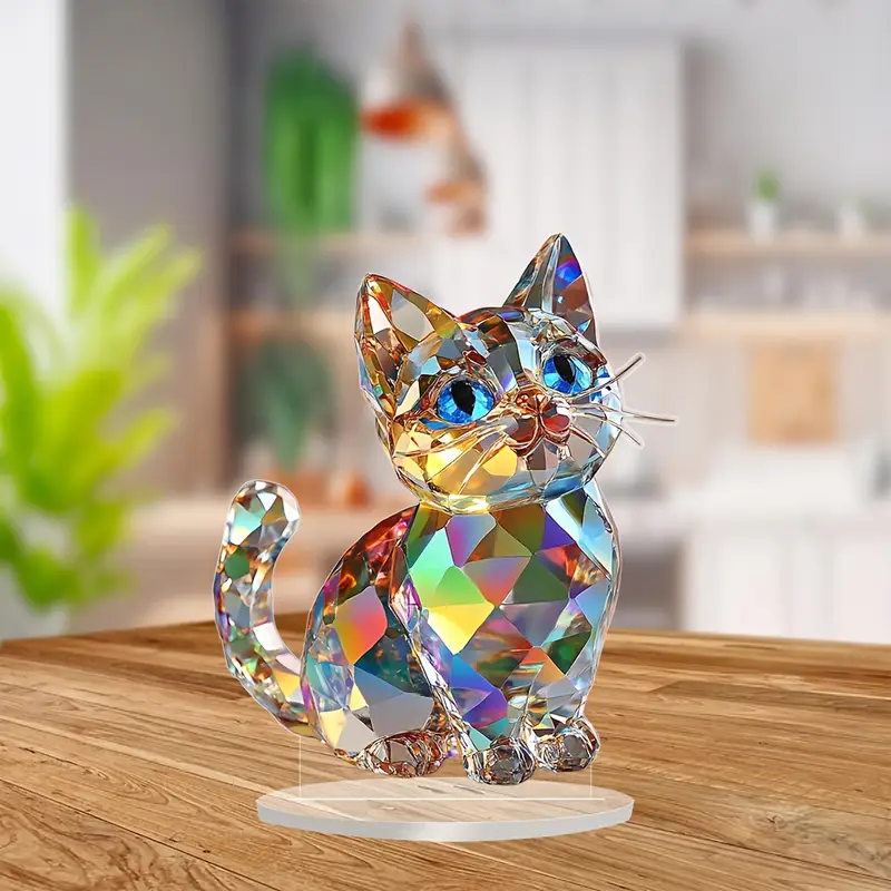 🐱Limited Time Sale-SAVE 50% OFF - Colorful Kitten Desktop Standing Decoration