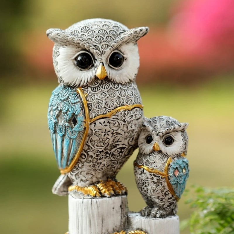 🦉Lucky Embroidered Owl Figurine Statue