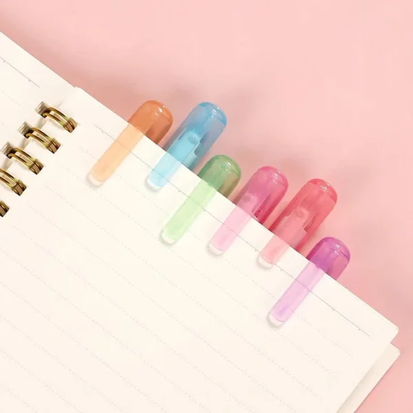 (🌲Early Christmas Sale- SAVE 48% OFF) 6Pcs set Curve Highlighter Pen (buy 2 get 1 free now)