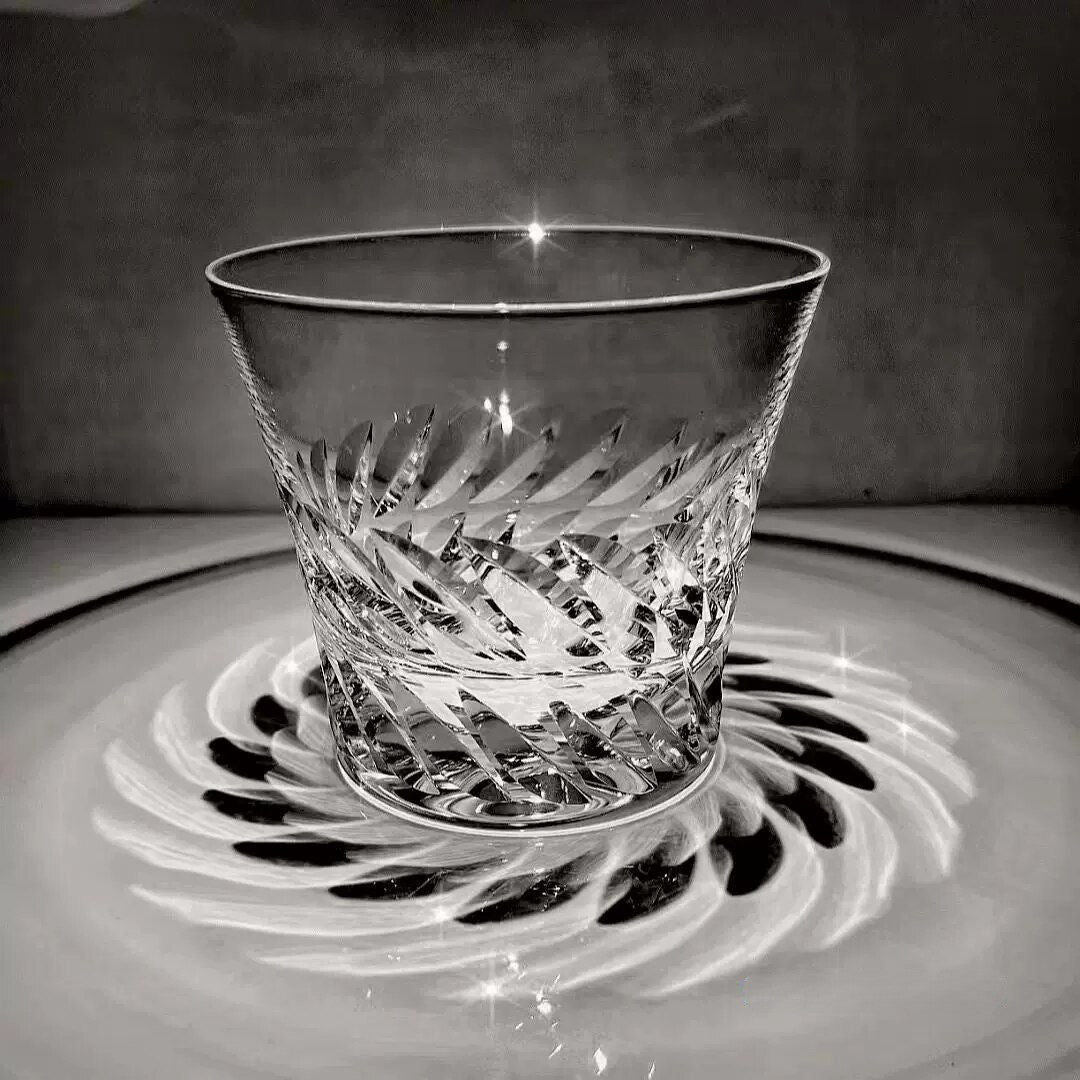 Angel Wing Crystal Whiskey Glass