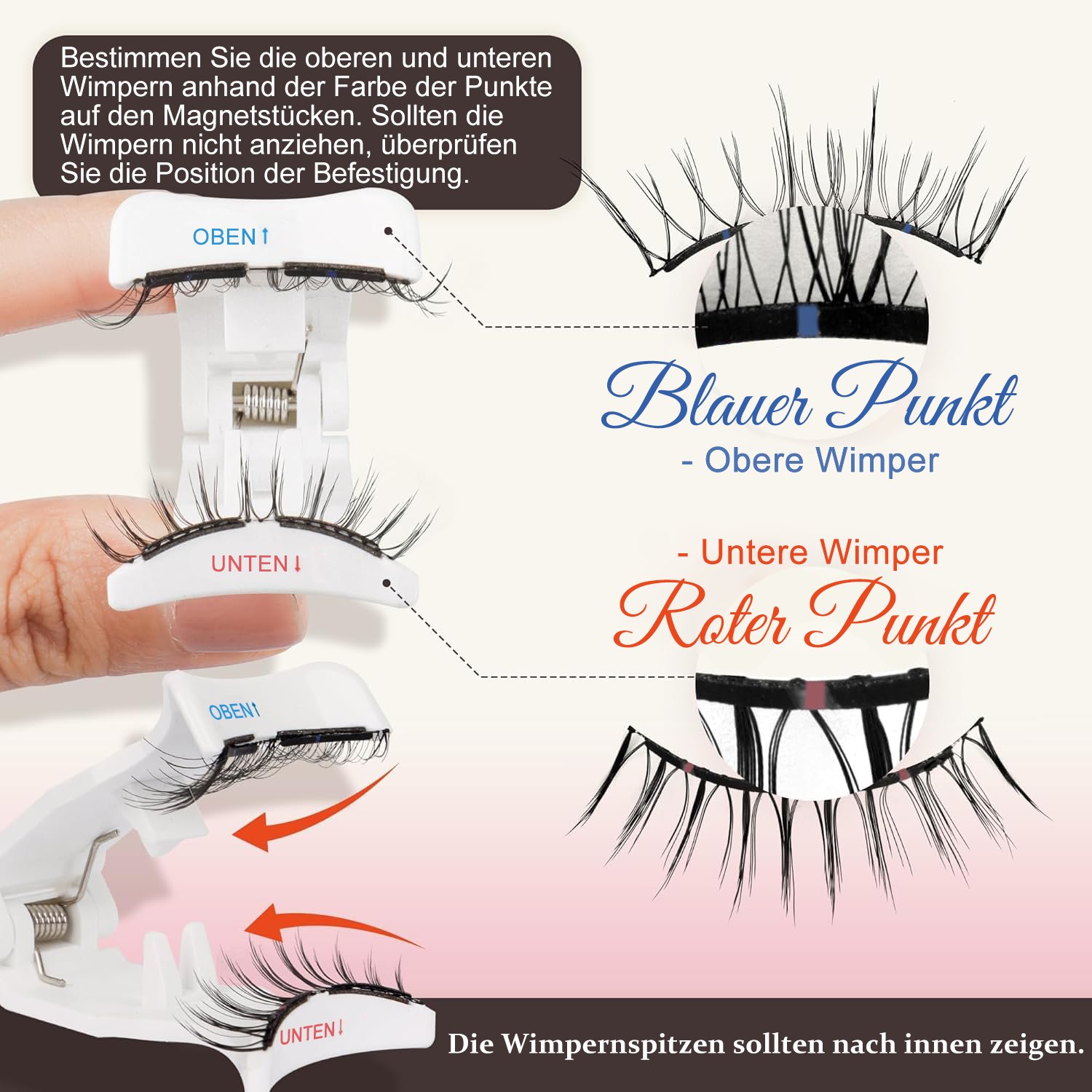 🔥Letzter Tag 49 % RABATT🎁Wiederverwendbare magnetische Wimpern mit Applikator