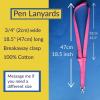 🔥LAST DAY 50% OFF -👩‍🏫Plain Fabric Pen Lanyards