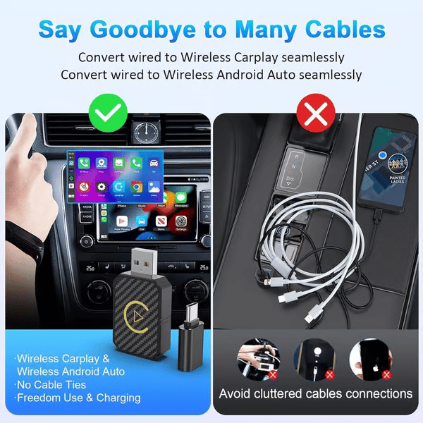 🎁TikTok Last Day Sale - 70% OFF🔥Mini Wireless CarPlay Adapter