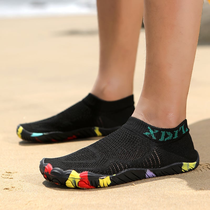 🔥Wasser und Land Schnittfeste und durchstichfeste Strandgut-Schuhe Schnelltrocknende Wasserspielschuhe