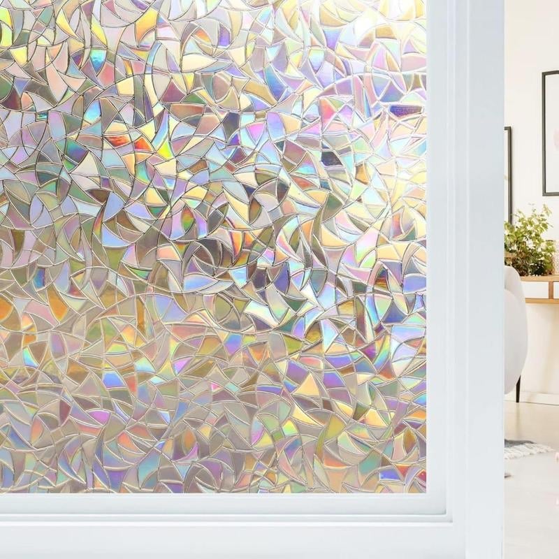 🍂TikTok Fall Mega Sale - 70% OFF🎉Stained Glass Rainbow Film Decorative Window Clings