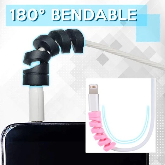 (2021 Women's Day Sale 50% off) Bendable Spiral Cable Saver-Buy more save more