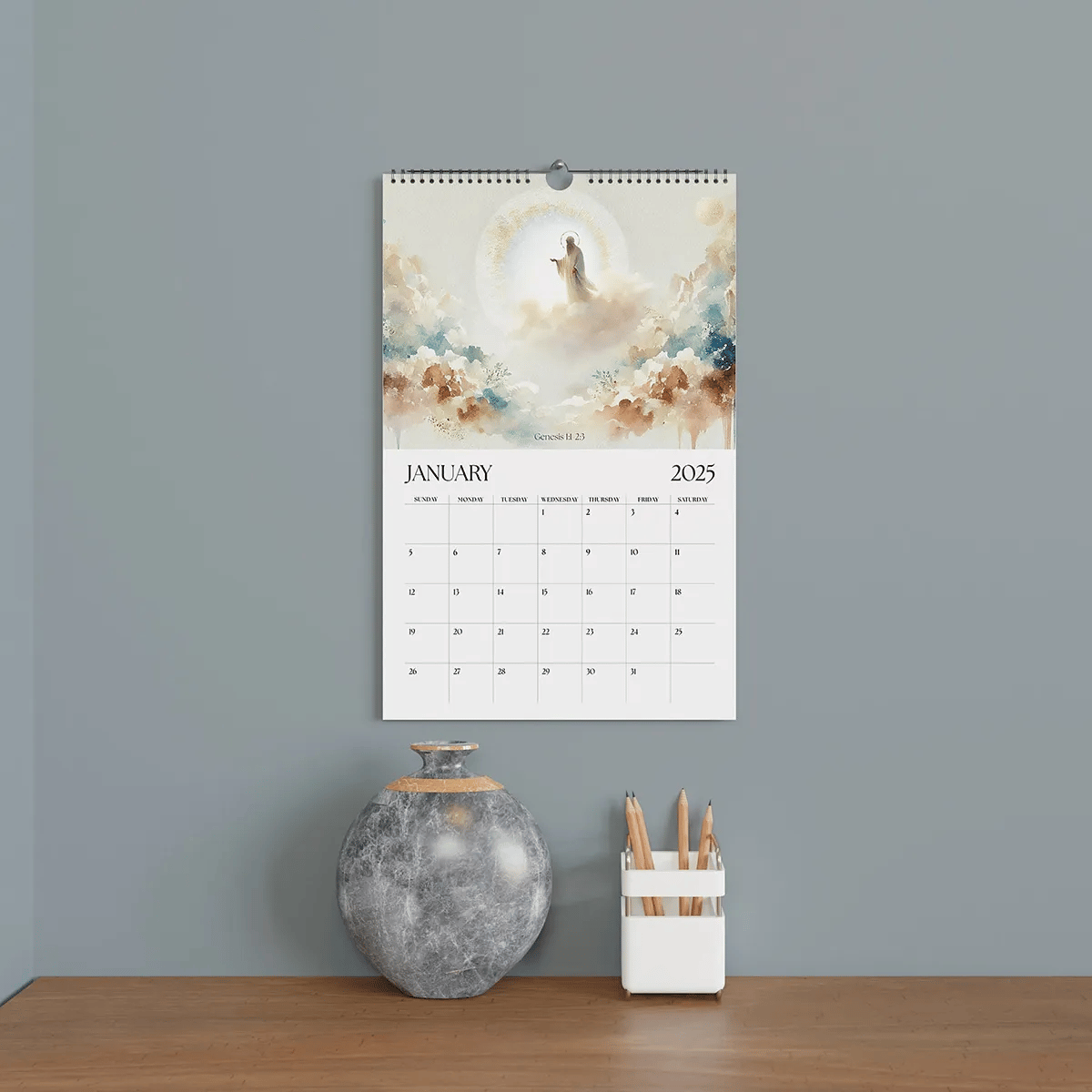 2025 Christian Bible Stories Wall Calendar