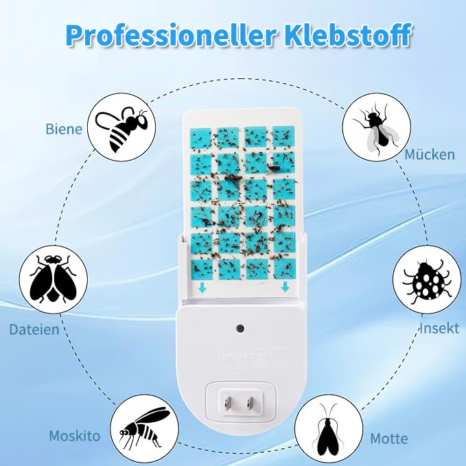 🔥Heißer Verkauf - 34% Rabatt & Plug-in-Fliegeninsektenfalle