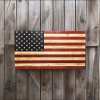 Handcrafted Wooden American Flag