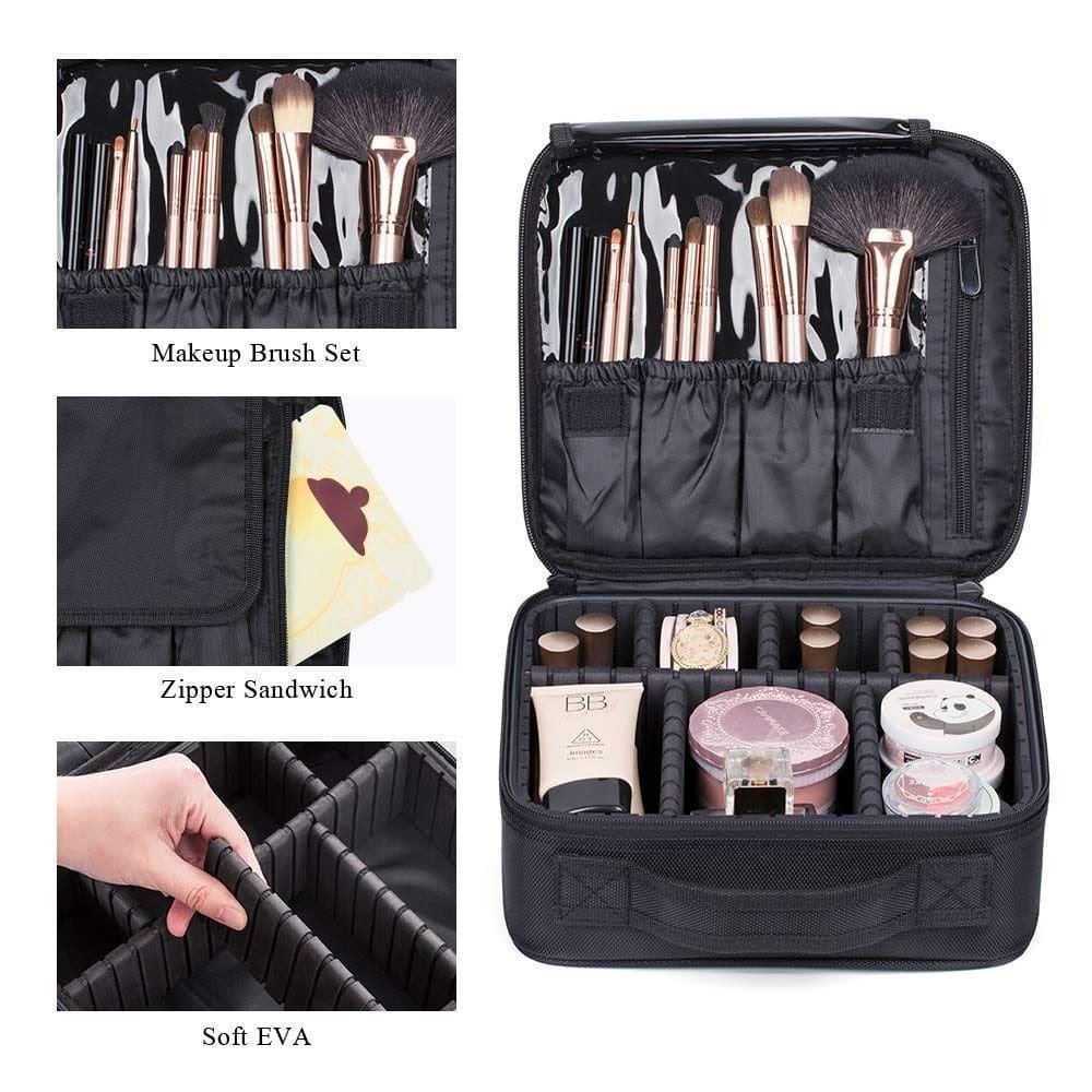 Summer Hot Sale 50% OFF - Makeup Bag with Adjustable Slots(Buy 2 Get Free Shipping)